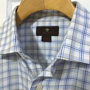 Toscano Check Shirt Extra Large XL NICE!